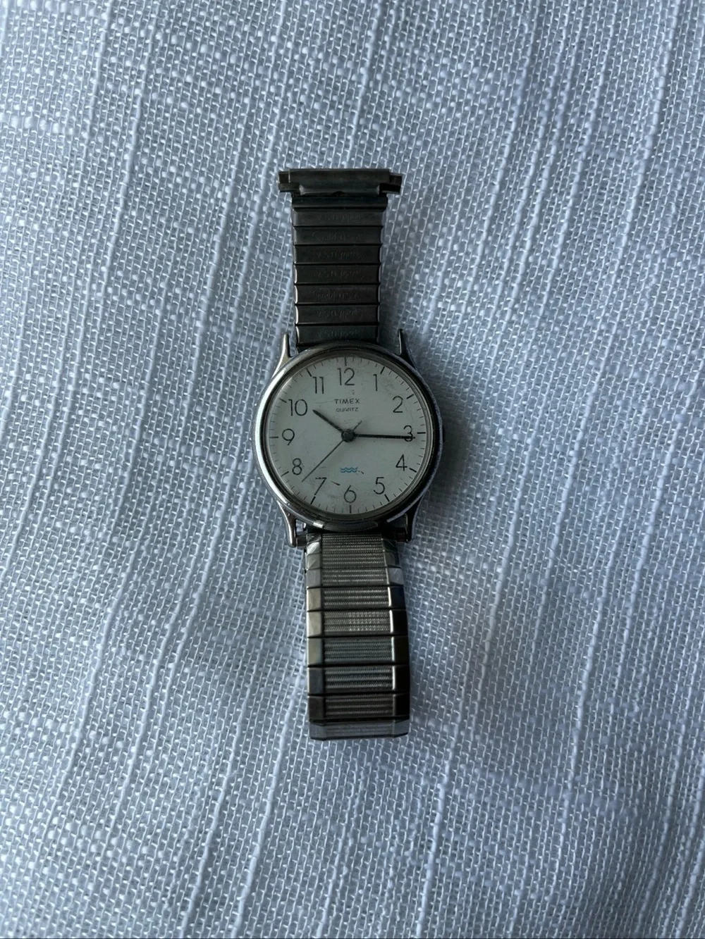Vtg Timex Water Resistant Quartz Watch Stainless steel Speidel Band-M Cell - A5